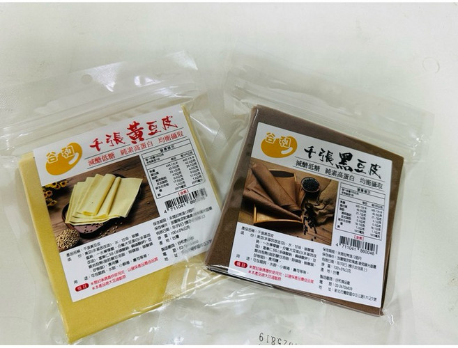 谷和 千張純素高蛋白皮, 1個, 黃豆