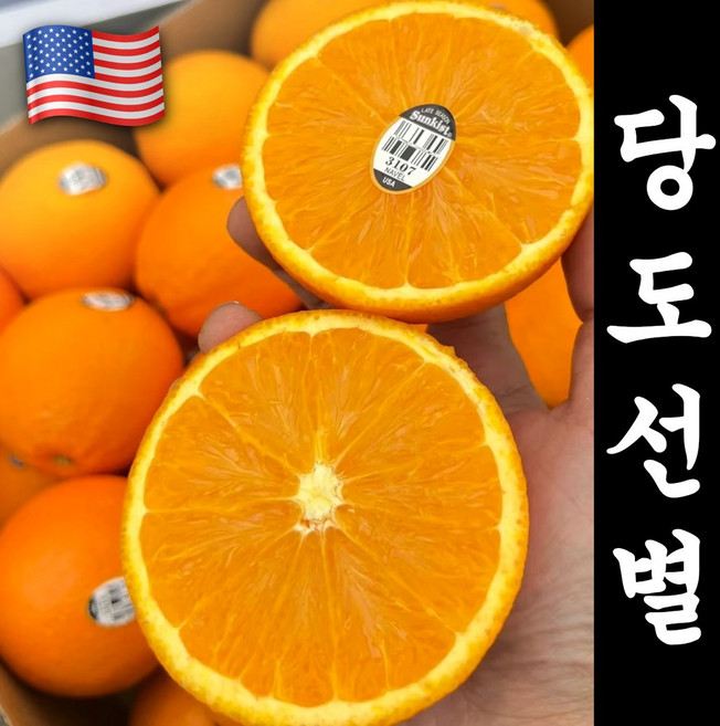 [시장최저가] 백화점급 고당도Brix 블랙라벨 오렌지, 1박스, 1.5kg (10과 중소)