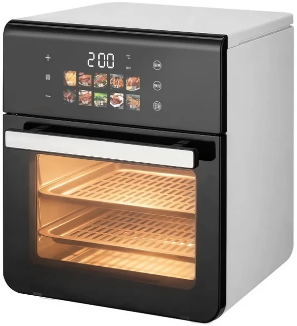 쿠쿠스토어 에어프라이어 스팀 오븐 전자레인지가 하나로 통합된 타이머와 대량 기능을 갖춘 가전제품으로, 02 미국, 01 White