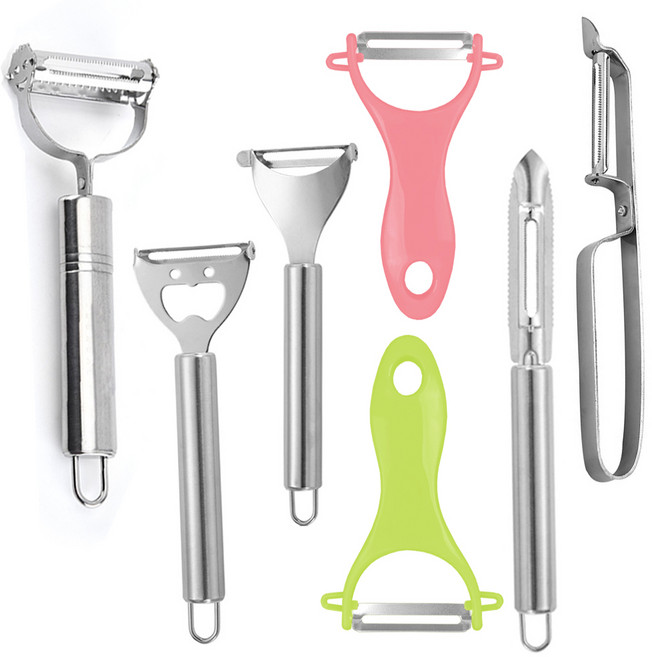 (감자칼 모음) 스텐레스 스텐 야채 오이 당근 과일 껍질까기 칼 필러, 선택5) 스텐 감자칼 D타입, 실버, 1개