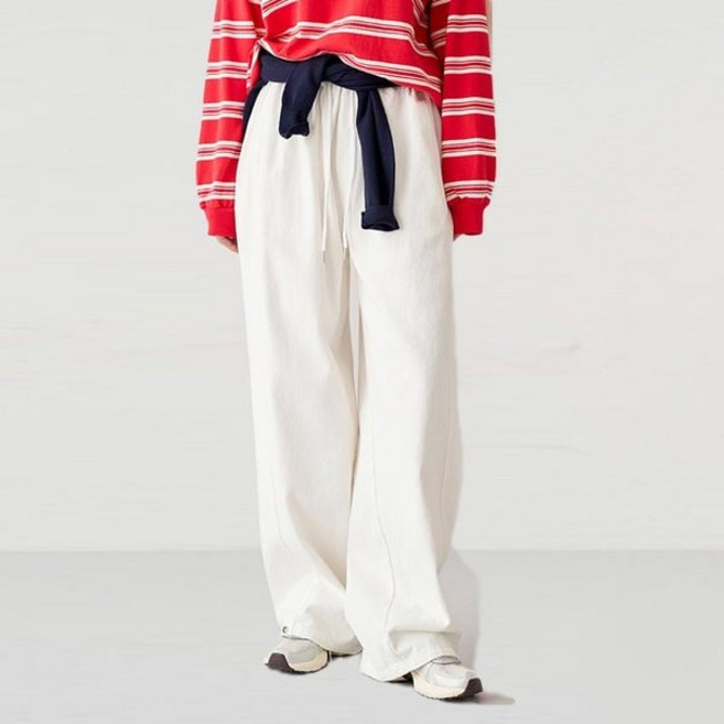 피핀샵 숏/기본/롱 스냅 사선 절개 밴딩 팬츠 710904