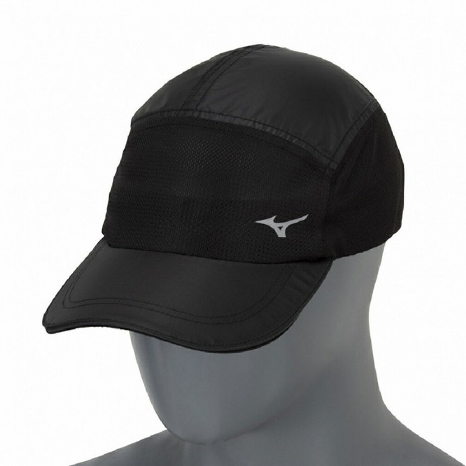 미즈노 육상 런닝 모자 레이싱 U2MWB20109, 블랙, 1개
