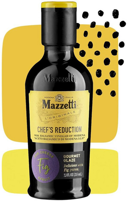 모데나 PGI의 마제티 트러플 발사믹 식초 유약 두껍고 풍부 파스타 리조또 달걀에 완벽 7 3온스 병 1팩, Fig