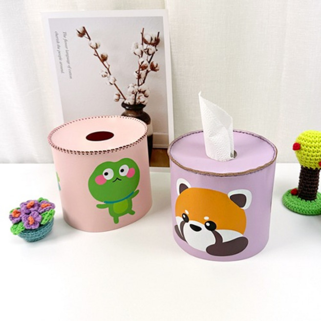 [몽파] 원형 가죽 휴지 케이스 만들기 (1인용 3종 택 1), 병아리, 병아리