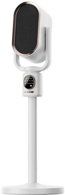 무소음 스탠드형 냉온풍기 높이 조절 가정용 타워형 선풍기 에어컨, 화이트, JD02546-A