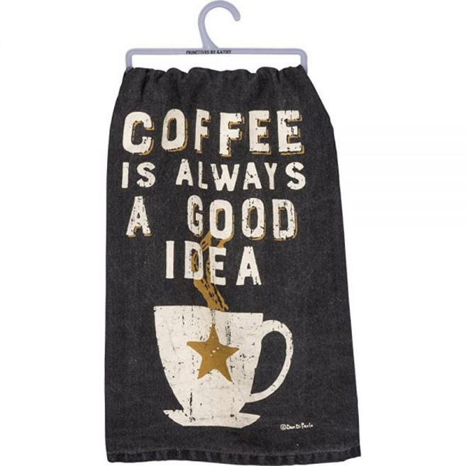 Primitives Kathy Coffee Always A Good Idea 주방 타월