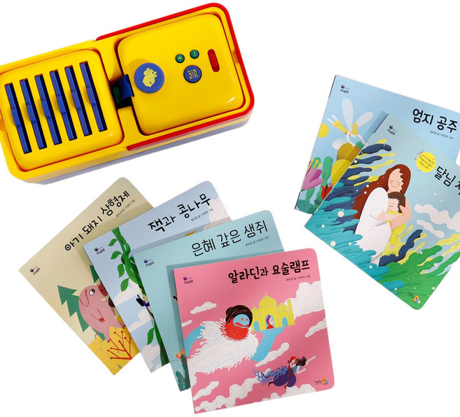 키즈위드 이야기시네마 그림자극장 본체명작세트(본체1 책6 팩6) 수면동화, 본체  한국어세트, 1개