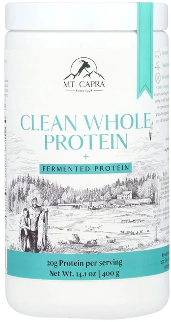 마운틴카프라 깨끗한 천연 단백질 + 발효 단백질 400g(14.1oz), MTC72033, 400g, 1개 - 쿠팡