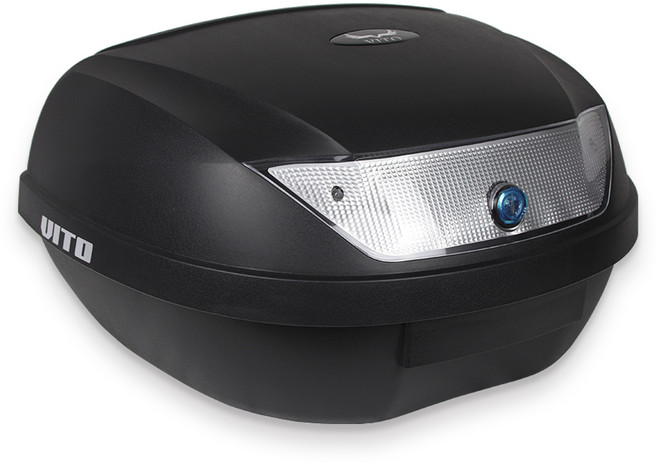 VITO 비토 오토바이용품 리어백 탑박스, 비토011(블랙) 51L, 1개