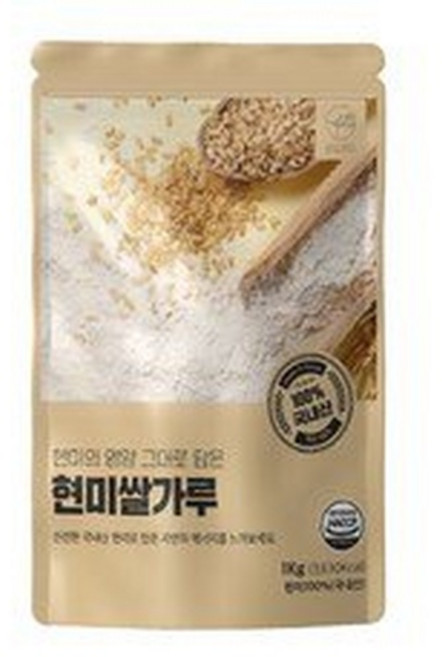 안심곳간 국내산 100% 현미쌀가루, 1kg, 1개