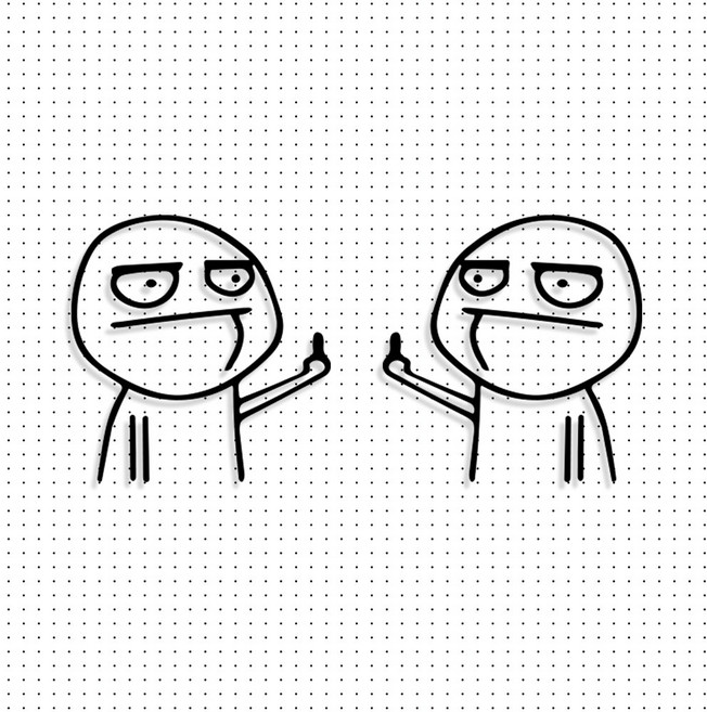 키키카카 오토바이 바이크 귀여운 캐릭터 스티커, 1개, 검정 무광 시트지 M