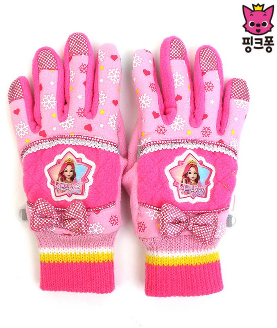 여아장갑 시크릿쥬쥬 폴라손가락장갑 미끄럼방지