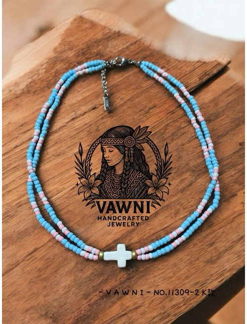 VAWNI 串珠十字架項鍊