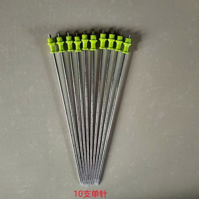 침봉기 버섯 바늘 수분 식용 표고버섯 배지침 분배호스 30cm 물공급 버섯농사 식물, 19 10개의 단침 손잡이 미포함 침길이 30mc, 1개