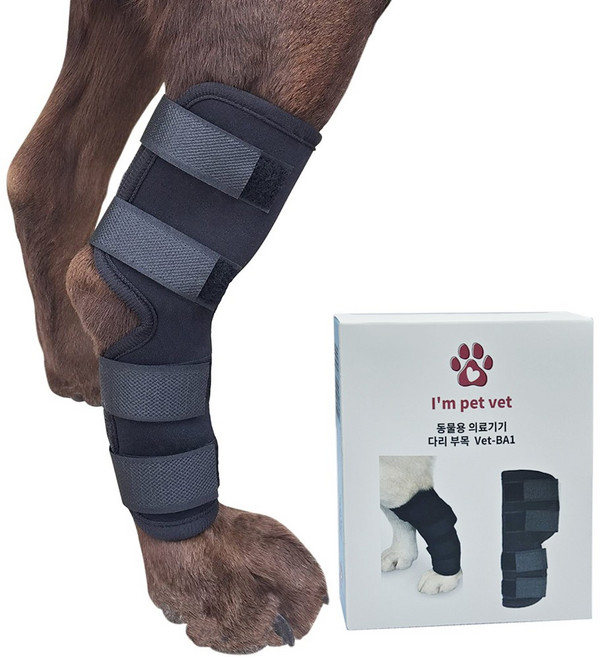 아임펫벳 강아지 슬개골 보호대 무릎 관절 탈구 동물용 의료기기 Vet-BA1, 롱타입 M, 1개