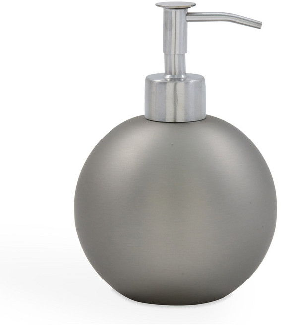 코에르 고급 스텐 손세정제 핸드워시 샴푸 세제 디스펜서, 무광 사틴 실버, 1개