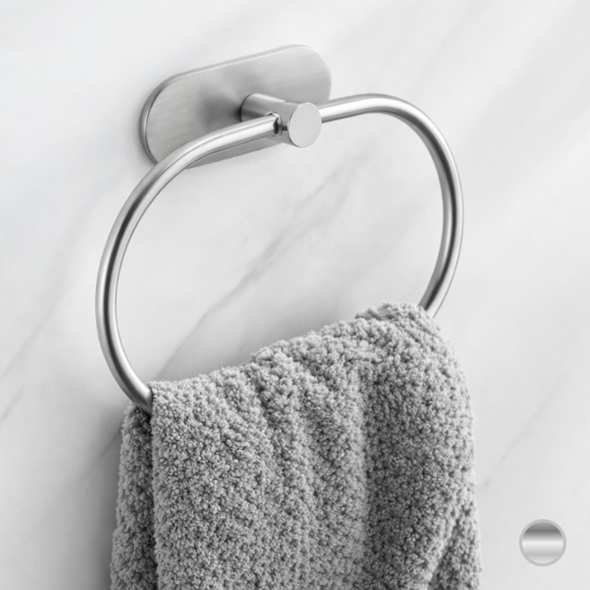 [무타공] 욕실 수건걸이 304 스텐 호텔, 1개