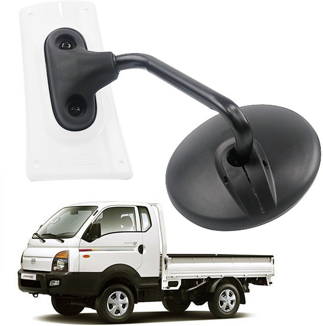 부착식 1way 1톤 화물차 보조미러, 1개, 포터2, 1way 화이트