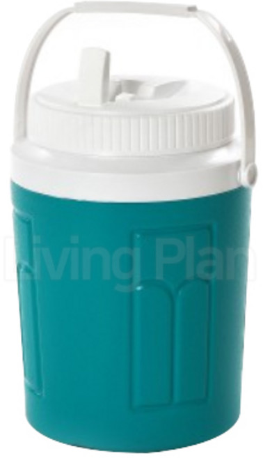 리빙플랜 아이스물통 얼음물통 아이쿨물통 4호 DO-40 4L 피크닉물통, 청녹색