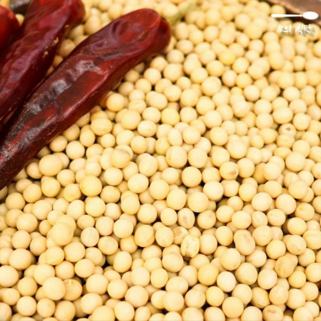 B의식탁 백태 콩 메주 가루 고추장 된장 만들기 500g, 1개