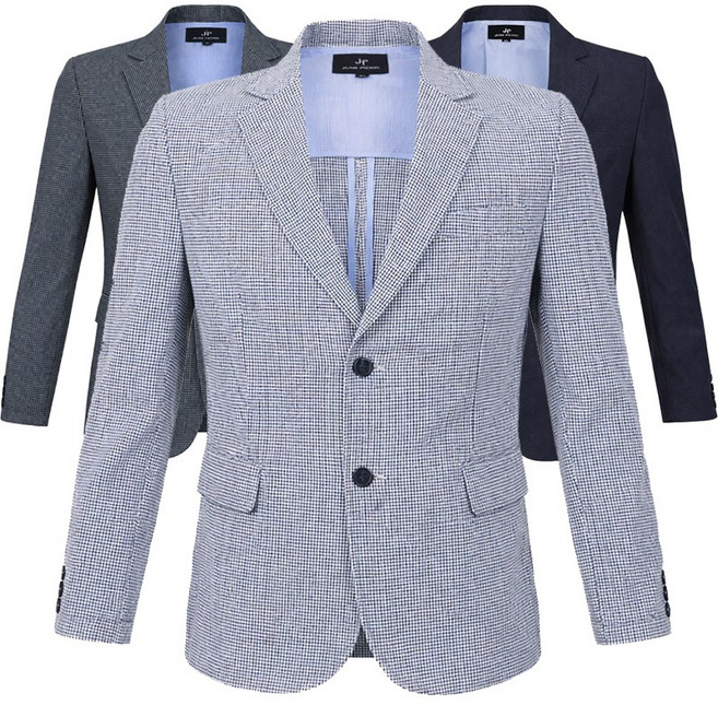 남성 지지미 자켓 여름 엠보 경량 통풍 골프 캐주얼 콤비 자켓 중년 남자 마이