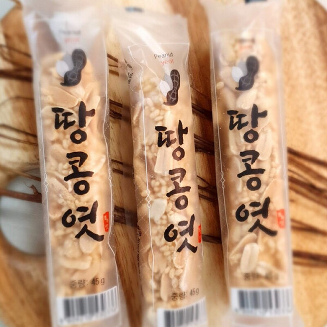 토속식품 땅콩엿(단품), 10개, 350g