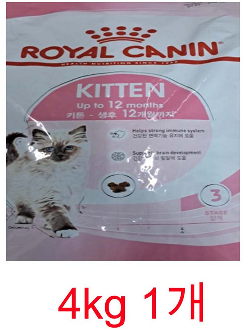 로얄캐닌 고양이 키튼 사료, 닭+오리, 4kg, 1개