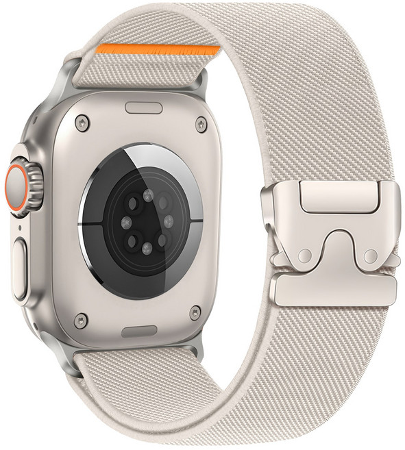 밴드톡 애플워치 호환 나일론 파라슈트 버클 스트랩11 10 9 8 7 6 5 4 3 2 1 울트라2/3 se2/3 46/42/41/44/45/49/38/40mm, 스타라이트