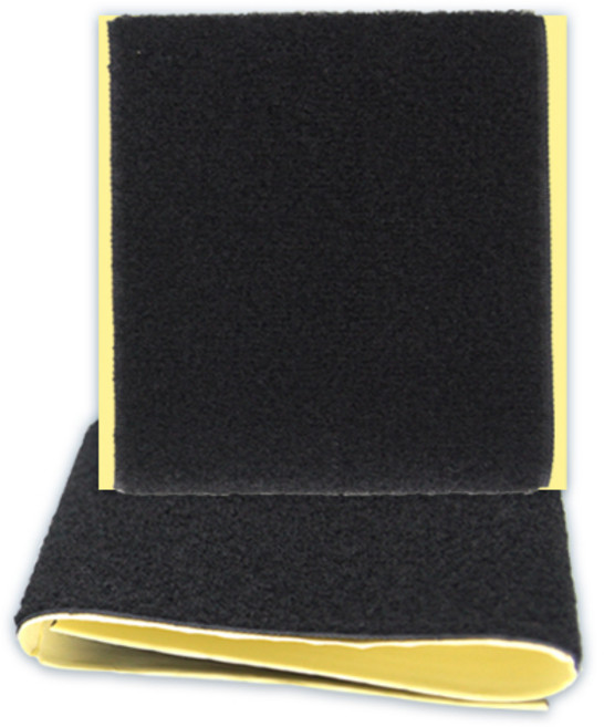 attizone 벨크로 찍찍이 (소포장) 100mm x 35cm - 2칼라, 소포장/100mm 보슬이 검정, 1개