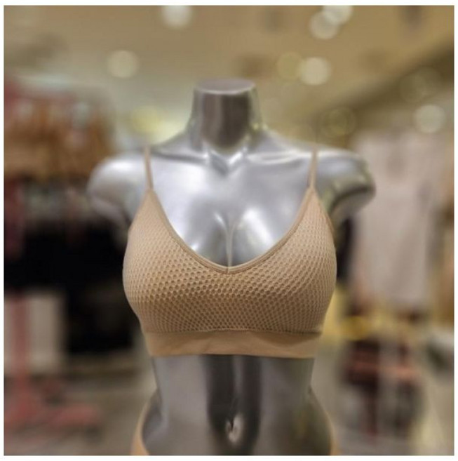 세컨스킨 DFWFU2100 직사각 조직 스판 브라탑