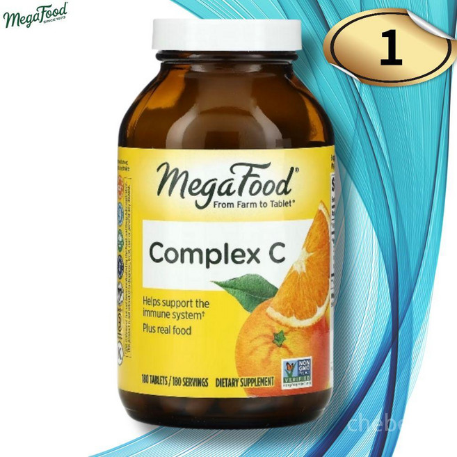 메가푸드 컴플렉스 C 안티옥시던트 타블렛, 1개, 180정