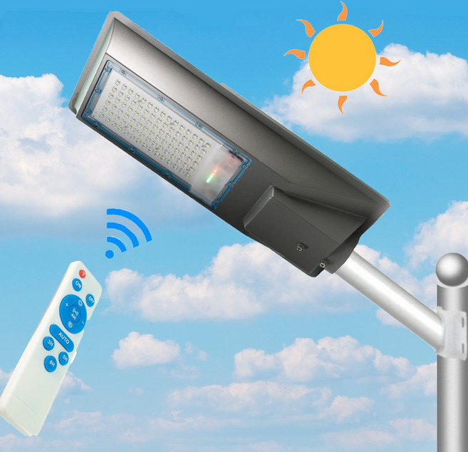 태양광 일체형 가로등 밝은 60W 정원등 태양열 조명 전등 야외 LED 투광기 벽등 HVB K40, 3000K(따뜻한전구색)＋리모컨포함, 일자형거치대(60mm), 1개