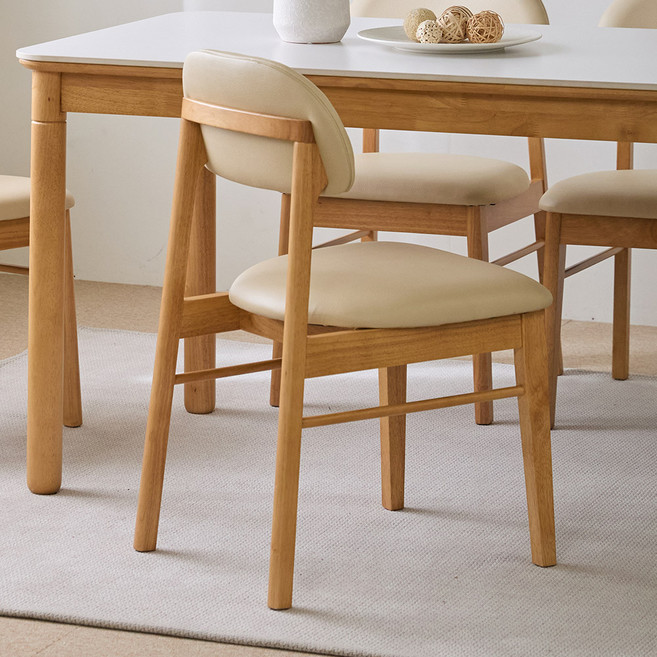 파로마 로앤 원목 카페 식탁의자 2ea, 내추럴2ea, 내추럴, 2개