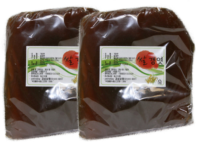 국산 쌀갱엿 900g, 2개