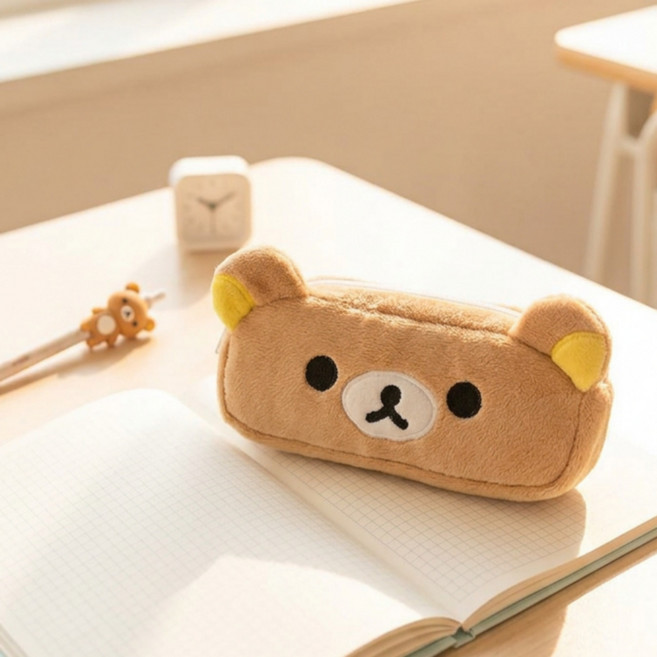 귀여운 곰돌이 인형 필통 파우치