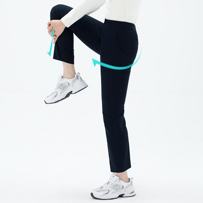 [더유니폼랩] 병원유니폼 유니폼바지 스판바지 간호복 스크럽복 컴포트밴딩팬츠-스트레치네이비