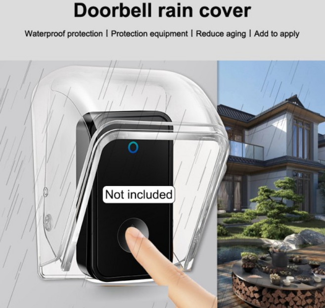 조각 무선 방수 액세서리 DIY 초인종 레인 투명 커버 야외 상자