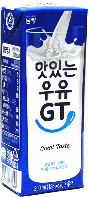 남양 멸균 맛있는 우유 GT, 200ml, 6개