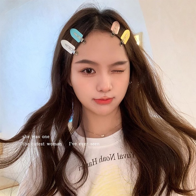 샤론 자국없는 고퀄 헤어클립 메이크업 헤어스타일링 납작 파스텔 집게핀 20종