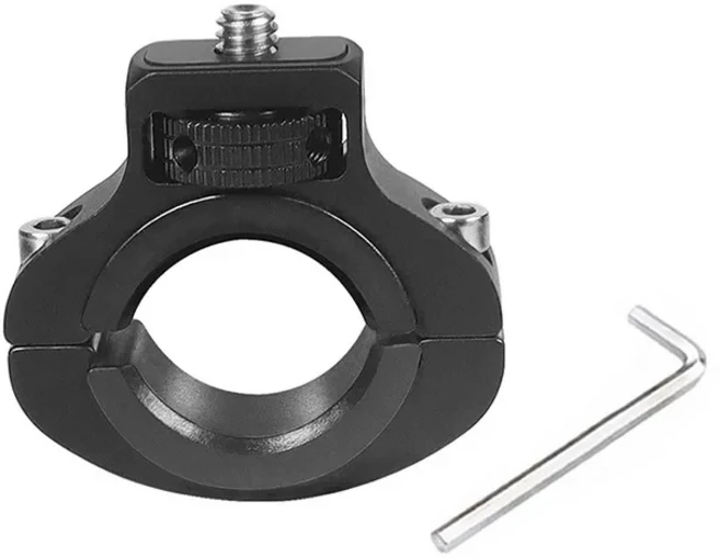 오토바이 자전거 핸들바 클립 홀더 1/4 나사 시트포스트 클램프 (고프로 12 11 인스타360 X3 스탠드 GPS, 01 Black 1