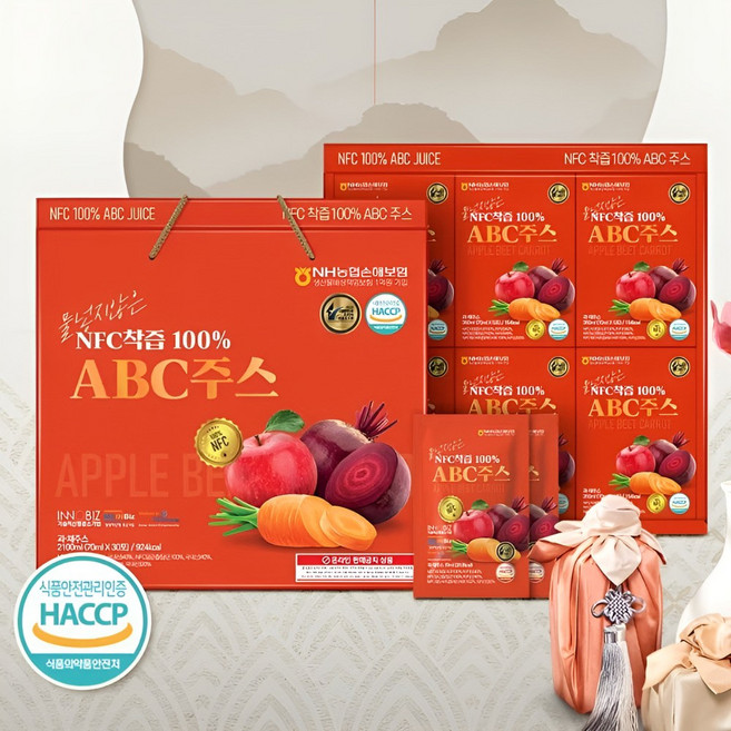 더존건강 NFC착즙 100% ABC주스, 2.1L, 1개
