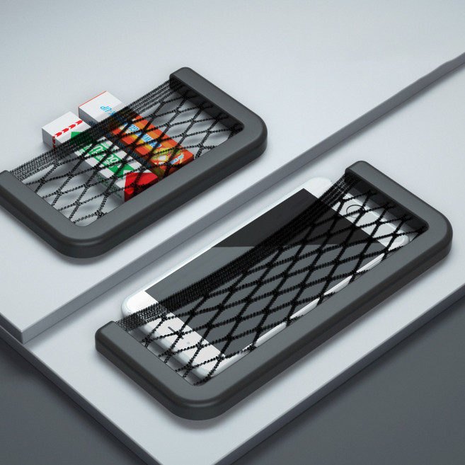 1+1 차량용 부착식 사이드포켓 자동차 수납 정리함, 소형, 2개