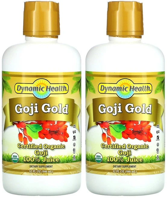 Dynamic Health 다이나믹헬스 유기농 고지 골드 100% 주스 946ml 2개 - 쿠팡