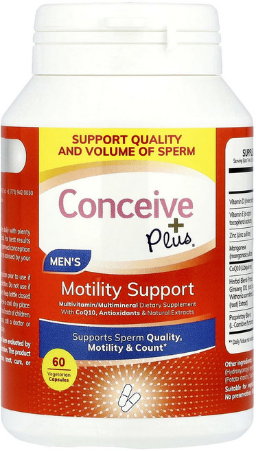 Conceive Plus 남성용 운동 능력 베지 캡슐 60정, ConceivePlus남성용운동능력베지캡슐60정, 1개