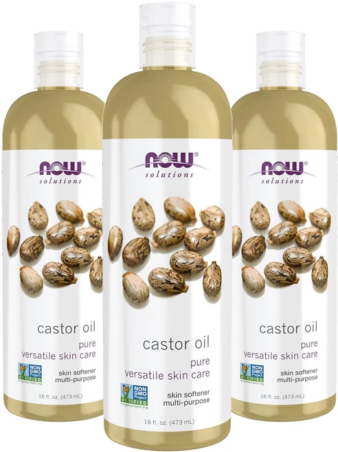 나우푸드 캐스터 오일 퓨어, 473ml, 3개 - 쿠팡