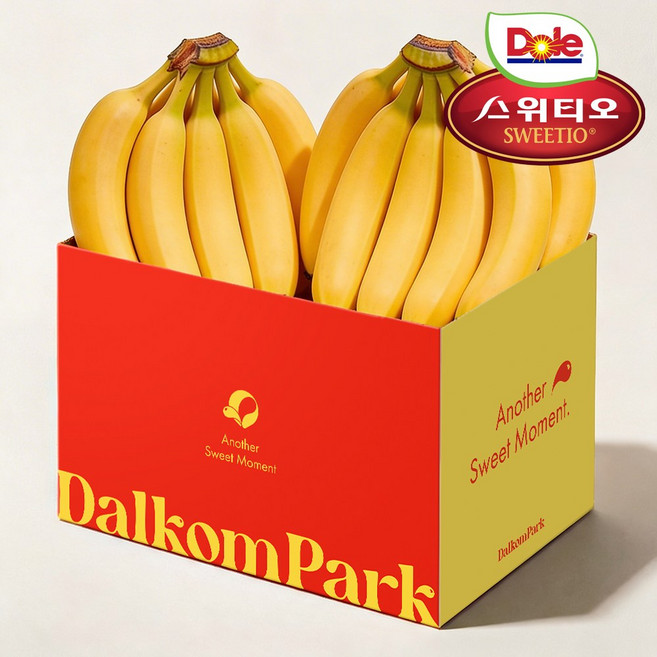 [달콤파크]Dole 정품 고당도 스위티오 바나나, 1개, 스위티오 2.4kg 내외
