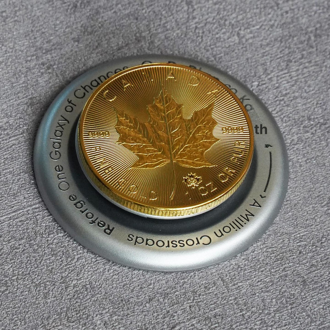 기념주화판매 캐나다 단풍기념주화 은화 영연방 동계, 플로잉골드 회전불가, 1개, 기본 색상