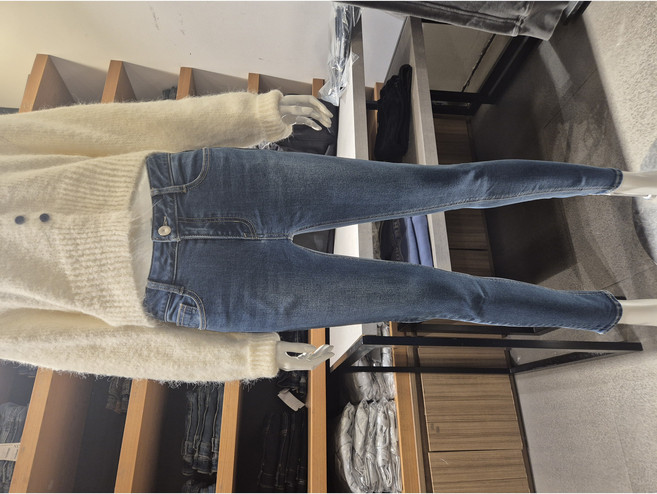 닉스 여성 스키니핏 25 26 27 28 29 30 사이즈 베스트 일상생활 데일리 입기 좋은 핏 예쁜 면 폴리 사방 스판 사계절 청바지 F-NBR-DDK502 IBM