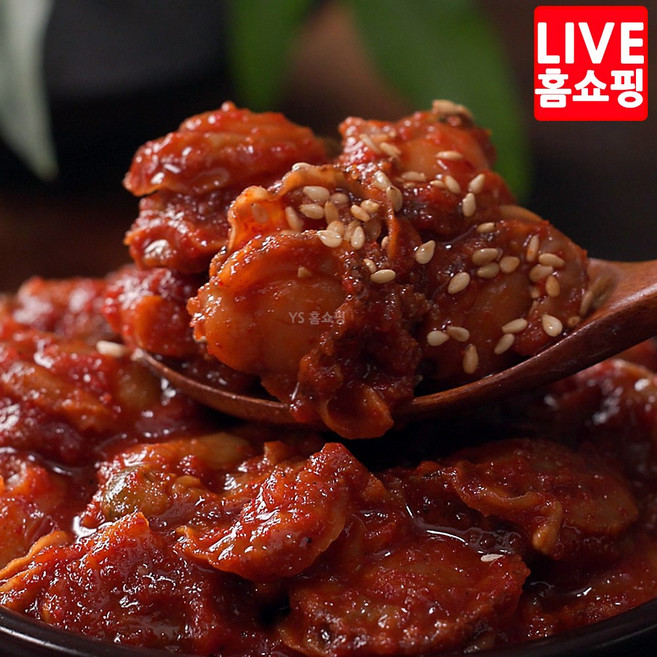 [TV홈쇼핑 정품인증]한농식 비단가리비 무침 세트 순살 손질 세척 밥도둑 반찬 조개 간편포장, 1박스, 순살무침300g 3개+순살 100g 5팩