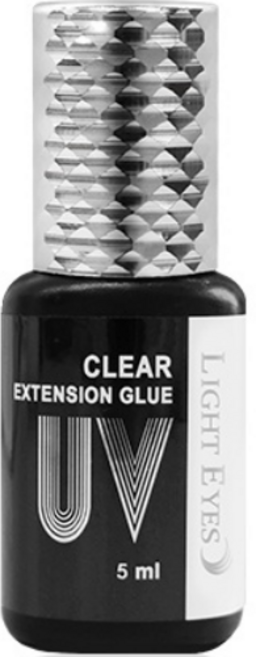 亮妍LIGHTEYES 嫁接UV光固膠-透明，快速定型、低刺激、持久美睫, 1個, 黑色
